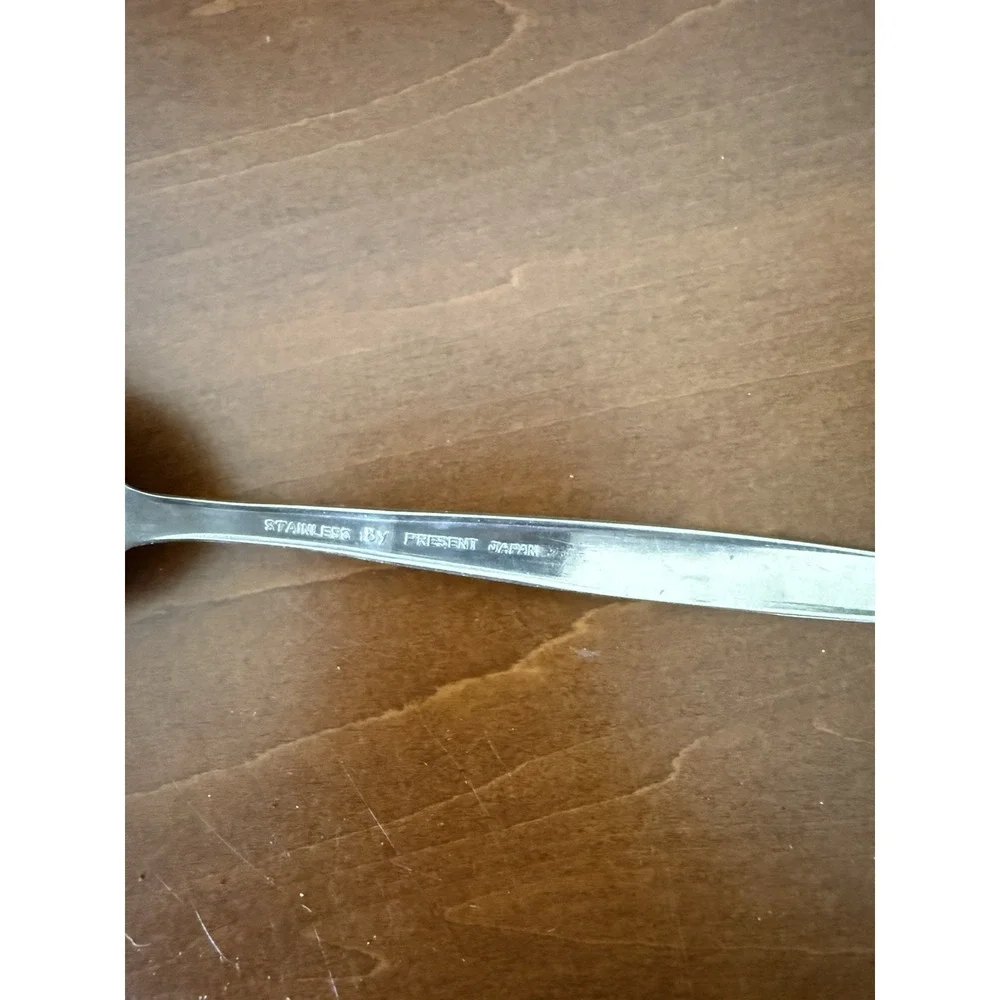 Vintage Stainless By Present Atomic Starburst Stainless Steel Spoon 5.75